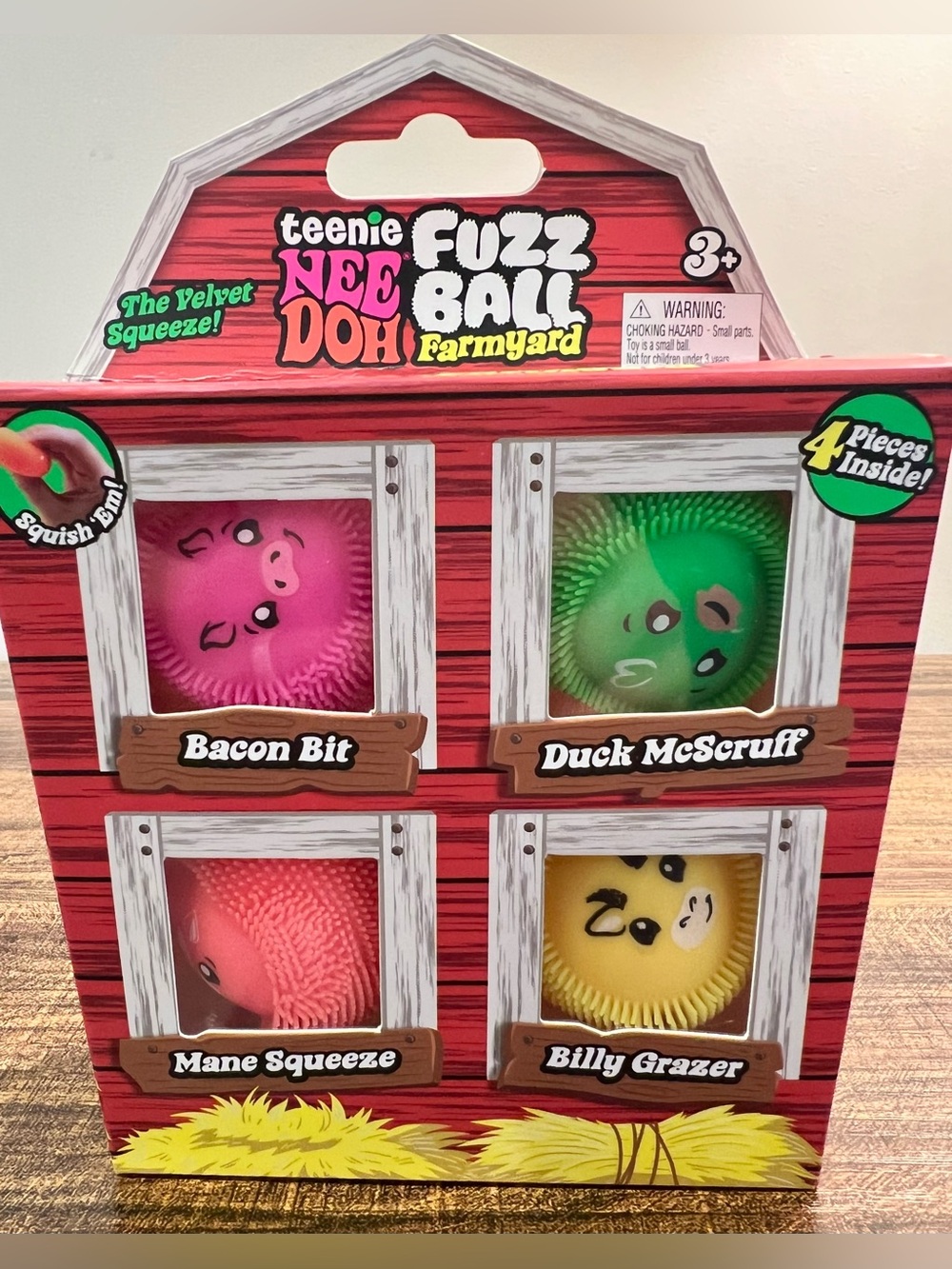 🔥🔥Teenie NeeDoh Farmyard Fuzz Ball 4-Pack is Here!🔥🔥